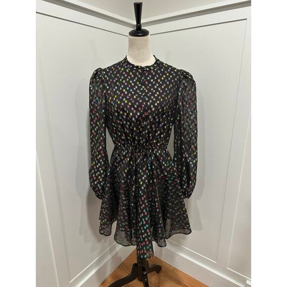 Milly Reina Confetti Dot Dress Size 8 - Picture 1 of 5